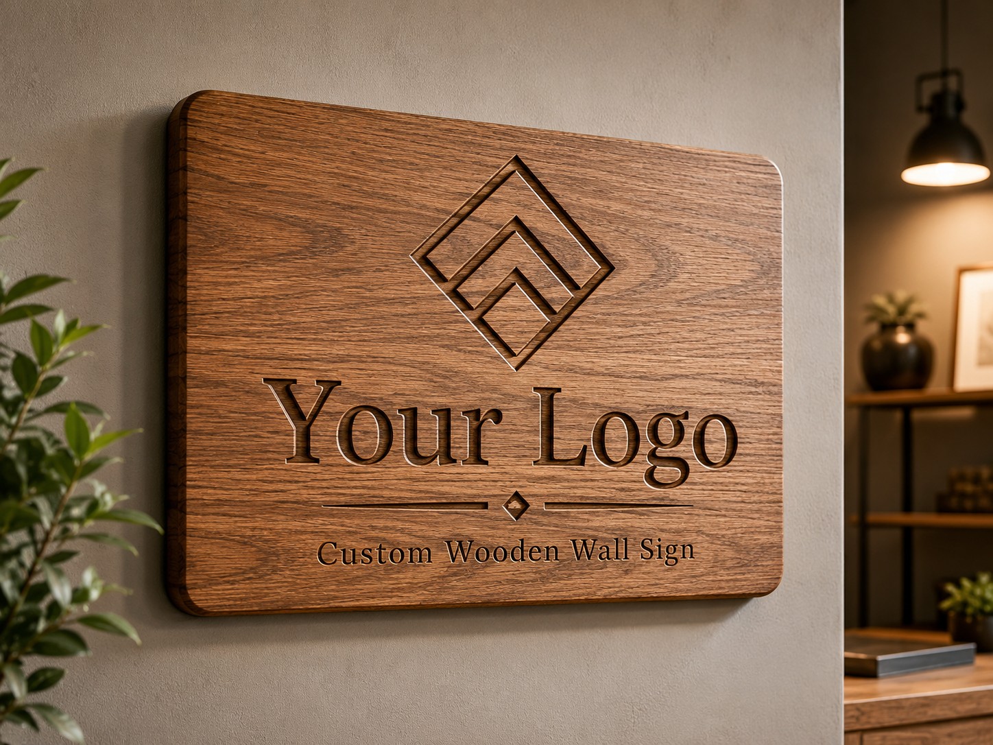 Panneau mural en bois fraisé CNC sur mesure